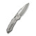 Ніж складаний туристичний Weknife Bogey (9.3 см) Bohler M390 / Titanium сірий