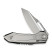 Ніж складаний туристичний Weknife Bogey (9.3 см) Bohler M390 / Titanium сірий