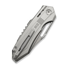 Ніж складаний туристичний Weknife Bogey (9.3 см) Bohler M390 / Titanium сірий