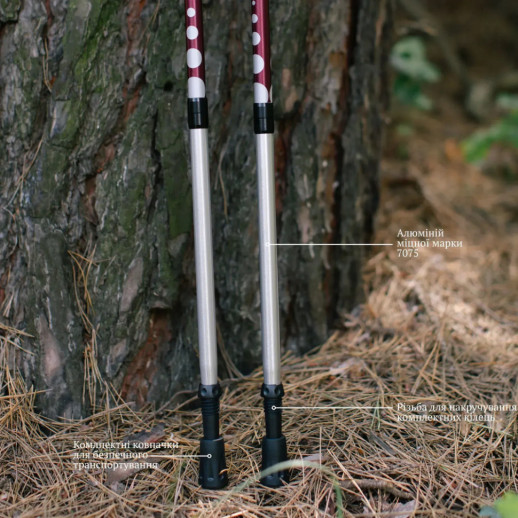 Трекінгові палиці Tribe Z-Pole Alu T-ME-0024-plum