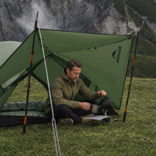 Намет надлегкий двомісний Naturehike Mongar CNK2650WS014, 210T, зелений