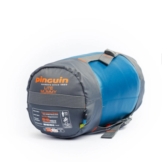 Спальний мішок Pinguin Lite Mummy (14/10°C), 185 см - Left Zip, Petrol (PNG 228168) 2020