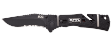 Ніж SOG Trident Elite Black Blade полусеррейтор (TF106-BX)