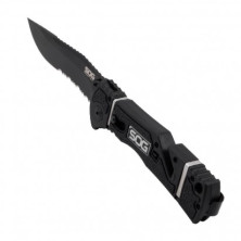 Ніж SOG Trident Elite Black Blade полусеррейтор (TF106-BX)