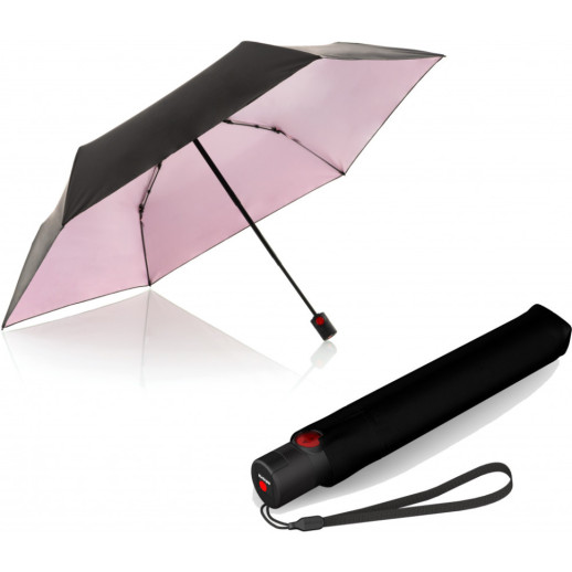 Парасоля Knirps U.200 Black Rose UV Coating Авто / Складана / 6спиць / D97x26см