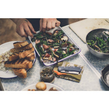 Ніж складний Gerber Flatiron D2 Micarta, синій, коробка (1055363)