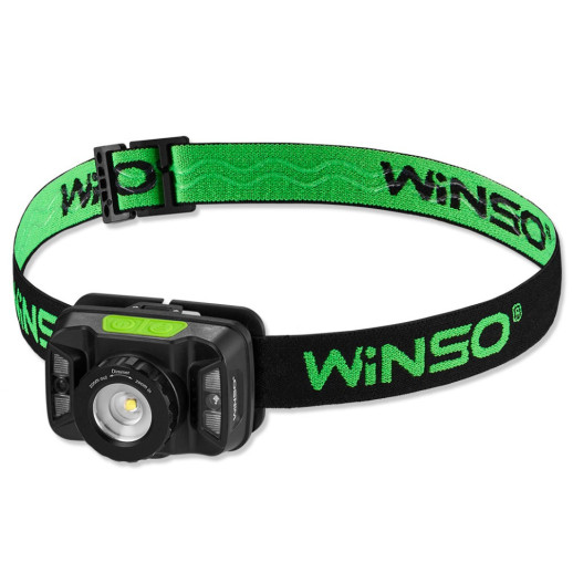 Ліхтар налобний Winso 220Lm, 5W CREE XTE , 1800mAh, Zoom, Sensor White/Red