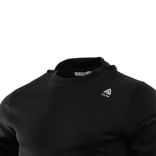Худі чоловічі Aclima WarmWool 200 Hood Sweater Men Jet Black XL