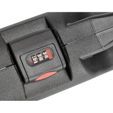 Кейс MEGAline 50x30x8.5 пластиковий, чорний, кодовий замок