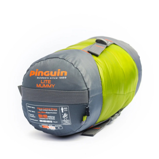 Спальний мішок Pinguin Lite Mummy (14/10°C), 185 см - Right Zip, Khaki (PNG 228243) 2020