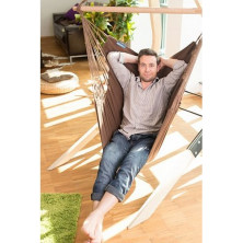 Стілець-гамак зі стійкою La Siesta MOC146VEA131 arabica