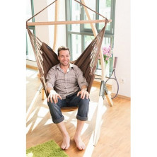 Стілець-гамак зі стійкою La Siesta MOC146VEA131 arabica