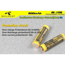 Акумулятор Skilhunt BL-108 2A 14500-800mAh protected battery