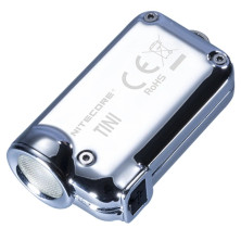 Ліхтар наключний Nitecore TINI SS (Cree XP-G2 S3 LED, 380 люмен, 4 режими, USB), крижаний 4 режима, USB), ледяной 6-1433