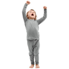 Термофутболка дитяча Turbat Yeti Top Kids cloudburst grey - 104 - темно-сірий