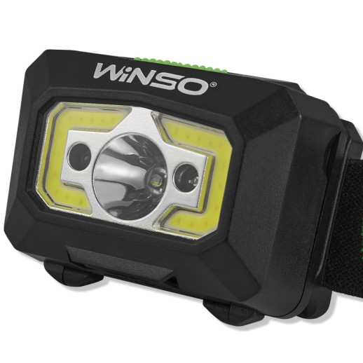 Ліхтар налобний Winso 240Lm, 3W XPE+ COB, 1200mAh, Sensor White/Red