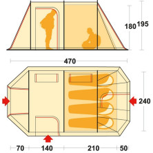 Намет Ferrino Chanty 4 Deluxe білий /сірий