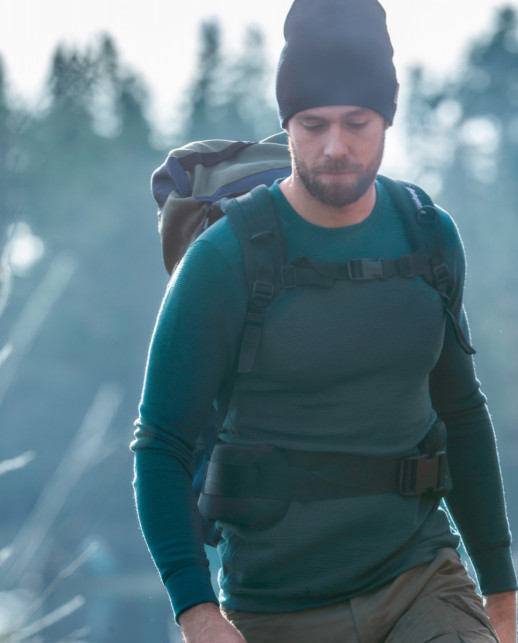 Термокофта чоловіча Aclima StreamWool 400 Crew Neck Green Gables L
