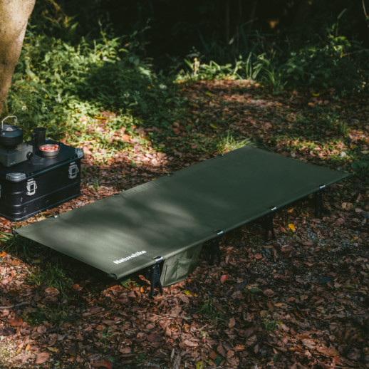 Ліжко складане Naturehike XJC08 CNK2550WS020, поліестер / алюміній, зелений