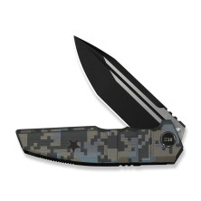 Ніж складаний туристичний Weknife Breach (9.8 см) Bohler M390 / Titanium піксель