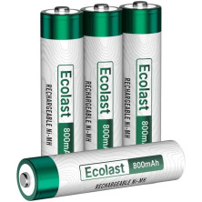 Акумуляторні батарейки Olight Ostation Ecolast 800 мА·год Ni-MH AAA, 4 шт. в упаковці