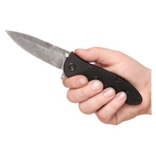 Ніж Бокер Леопард Дамаск III чорний