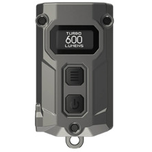 Ліхтар наключний Nitecore TINI 3 (2xNiteLab UHE LED, 600 люмен, 5 режимів, USB-C), сірий