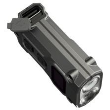 Ліхтар наключний Nitecore TINI 3 (2xNiteLab UHE LED, 600 люмен, 5 режимів, USB-C), сірий