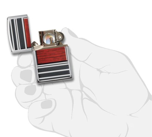 Запальничка Zippo Steel And Wood 28676
