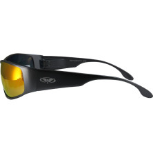 Окуляри Global Vision Bad-ASS 1 Gunmetal (G-Tech red) дзеркальні червоні в металевій оправі