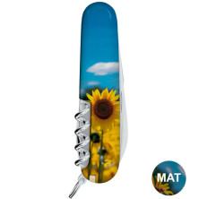 Складаний ніж Victorinox CAMPER UKRAINE Соняшники та метелик