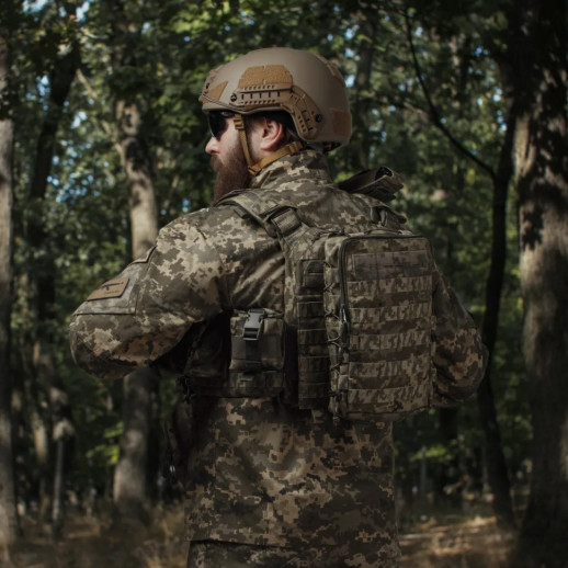 Тактичний рюкзак Ukrarmor на 10 л. Кріплення Molle. Cordura 1000D Піксель