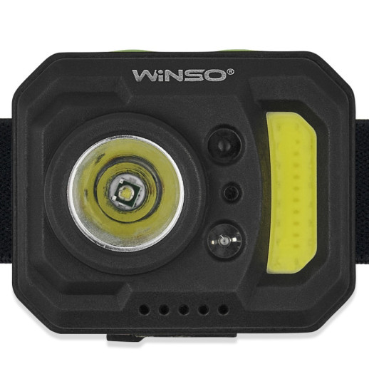 Ліхтар налобний Winso 250Lm, 3W XPE + 3W COB, 850mAh, Sensor White/Red