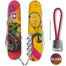 Складаний ніж Victorinox HUNTSMAN ZODIAC Змія-тенісист 1.3713.Z4300pk