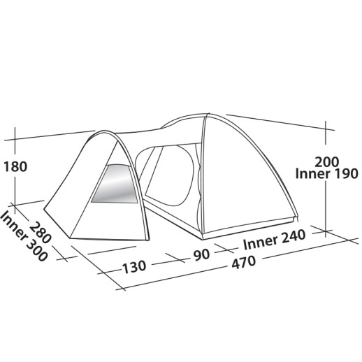 Намет Easy Camp Eclipse 500 Rustic Green (120387)