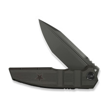 Ніж складаний туристичний Weknife Breach (9.8 см) Bohler M390 / Titanium вугільно-сірий