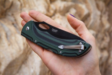 Ніж Kizlyar Supreme Dream Чорний титан, сталь 440C, рукоять микарта