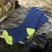 Водонепроникні шкарпетки DexShell Ultra Thin Crew, Синій /Жовтий L