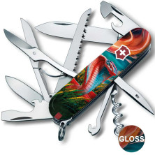 Складаний ніж Victorinox HUNTSMAN ZODIAC Барвиста кобра 1.3713.3.Z4290pk