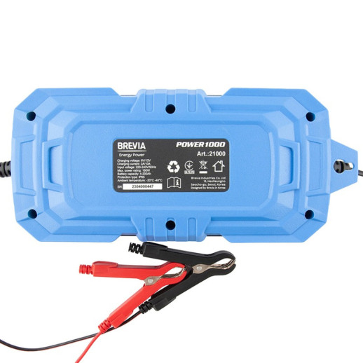 Зарядний пристрій АКБ BREVIA POWER1000 10A, 6V/12V, 4-200Ah (21000EP)
