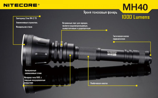 Ліхтар Nitecore MH40 THOR