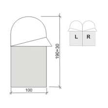 Спальний мішок Terra Incognita Asleep 200 Wide l зелений