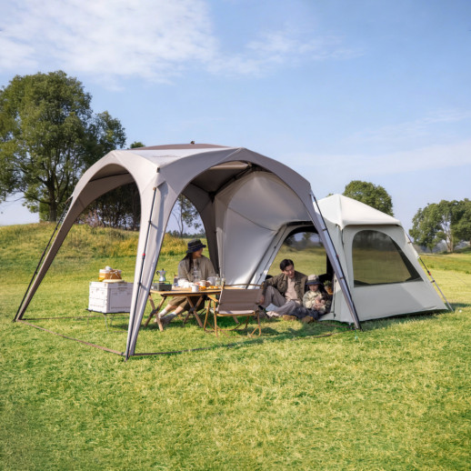 Намет чотиримісний автоматичний з тамбуром Naturehike Ango CNK2650WS019, коричневий