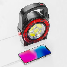 Ліхтар кемпінг Police 6678С-3LED+5COB, power bank, Li-Ion акум., Waterproof, сонячна батарея, ЗП microUSB, Box