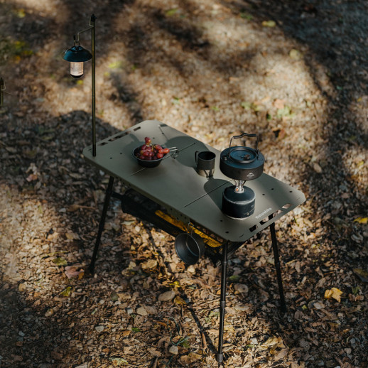 Складаний стіл Naturehike CNK2450JJ025, 80х40 см, алюміній, оливковий