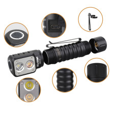Ліхтар налобний Wurkkos HD15 Dual LEDs, чорний