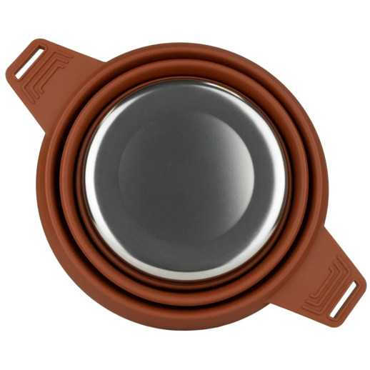 Каструля Tribe Collapsible Pot 2,5 л силіконова T-FF-0025, brown