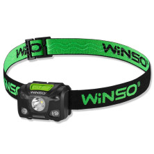 Ліхтар налобний Winso 250Lm, 5W XPG , 1200mAh/3xAAA (not included), Sensor White/Red