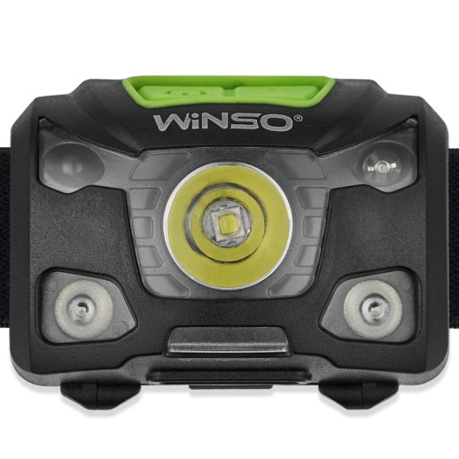 Ліхтар налобний Winso 250Lm, 5W XPG , 1200mAh/3xAAA (not included), Sensor White/Red