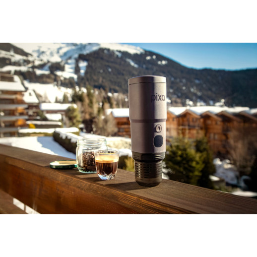 Портативна електрична еспресо-кавоварка Wacaco Pixapresso для меленої кави та капсул, червона